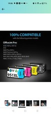 FASTINK 950XL 951XL Combo Pack High Yield Replacement for HP 950 951 XL 951XL... picture