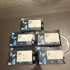 SEALED Lot of 5 Genuine HP 727 Ink B3P19A B3P20A B3P21A B3P23A B3P24A 2024-2025 picture