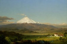 Landscape  classic art painting nature trees mountains Custom Gaming Mat Desk picture