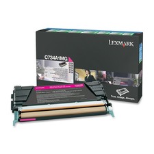Original Lexmark C734A1MG Magenta Toner. New Sealed Box, We Ship Fast picture