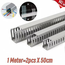 Open Slot Cable Raceway Kit w/ Cover Desk Wire Duct picture