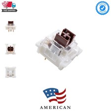 OUTEMU Medium-Low Profile Brown Switches, 3-Pin 1.6mm Travel Distance Thin Ta... picture