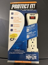 TRIPP LITE SUPER6TEL Datacom Surge Protector,7 Outlet,Gry 5JK41 picture