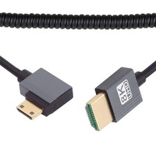 NFHK Cable Mini HDMI 2.1 Male to 8K 60hz Stretch 100cm, Black picture