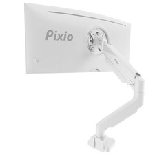 Best Pixio PS2S White Ultrawide Heavy-Duty Premium Single Monitor Arm Stand Desk picture
