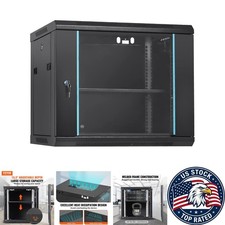 Space-Saving 9U Network Server Cabinet - Locking Glass, 200 lbs Load Capacity picture