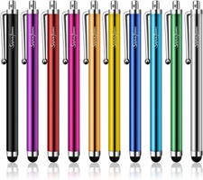 Stylus Pens for Touch Screens, StylusHome 10 Pack Mesh Fiber Tip Stylus Pens for picture