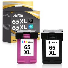 2 Pack Black Color 65XL Ink Cartridge for HP ENVY 3750 5010 5030 AMP 100 120 130 picture