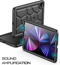 Poetic Silicone Cover For iPad Pro 11 2022 / 2021 / 2020 2018 Tablet Case Black picture