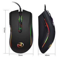 3200 DPI Gaming Mouse 7 Button USB Wired LED Breathing Fire Button Laptop PC picture