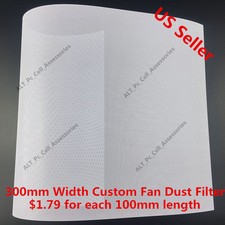 300mm Width Computer PC Dustproof Cooler Fan Custom Cover Dust Filter Mesh White picture