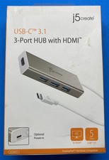 j5create USB-C 3.1 3-Port USB 3.0 Hub & 4K HDMI Port JCH451 picture