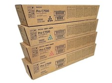 Genuine Ricoh Pro C7500 CMYK Toners Set 828647 / 828648 / 828649 / 828650  picture