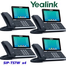 4 Pack Yealink SIP-T57W Premium IP Phone with Built-In Bluetooth & WIFI 16 SIP picture