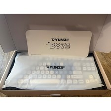 YUNZII B87 Wireless Mechanical Keyboard Blue Cream TKL Tri-Mode Bluetooth 2.4G picture
