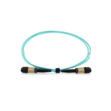 5m Senko MPO/UPC F/F 12-Fiber Type A OM3 Multimode Fiber Optic Cable Aqua picture