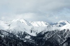 Landscape snow mountain Custom Gaming Mat Desk picture