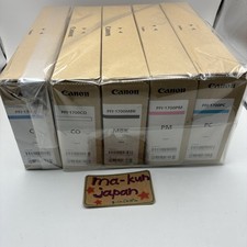 Canon PFI-1700 Ink Cartridge Set of 5 - New, Expired, Japan, Gift/mj43 picture