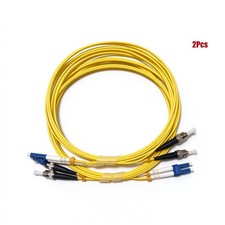 [2pcs] 1M-10M LC UPC-ST UPC Duplex OS2 9/125 Patch Cord LSZH FTTH Fiber Cable picture