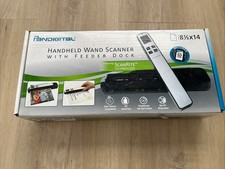 Pandigital Hand Held Wand Scanner With Feeder Dock Red -  Complete picture