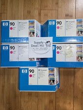 Lot of 5 HP 90 Magenta C5063A OEM DesignJet Ink Factory Sealed Boxes NEW picture