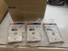 Lot of 3 Leviton White 2-Port Commercial Wallplate  #41080-2WP picture