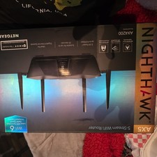 NETGEAR Nighthawk 5-Stream AX5 WiFi 6 Router (RAX43) AX4200 AMAZON RENEWED  picture