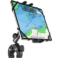 Boat Helm Tablet Mount, Marine Rail Tablet Holder with Aluminum Arm picture