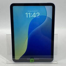 WiFi Only Apple iPad 10th Gen 64GB 18.2.1 Blue MQ6K3LL/A picture