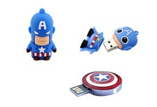 2.0 16gb 32gb 64gb 128gb Captain America Super Hero USB Flash Thumb Drive picture