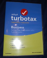 Turbotax BUSINESS 2016 CORPORATIONS Trusts ESTATES Retail BOXED Sealed CD picture