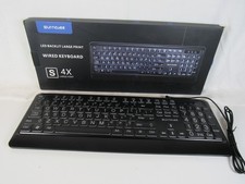 SurnQiee Large Letter Print Keyboard, 104 Keys Standard Full Size USB Wired picture