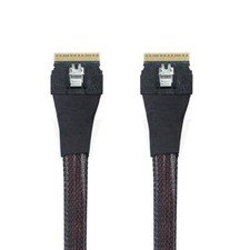 PCI-E Slimline SAS 4.0 SFF-8654 74pin Host to SFF-8654 Slim SAS Target Cable picture