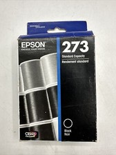 Genuine OEM Epson 273 Black T273020 Ink XP600 XP610 XP800 Exp. 12/21 picture