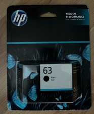 Genuine HP 63 Black Ink Cartridge New Sealed picture