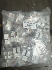Lot of 50 25KM45WHN 8P8C Keystone Jack Enhanced 5E TIA/EIA T568A/B picture