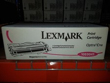 Genuine Lot of 4 Lexmark 10E0041 10E0042 10E0043 10E0044 MYK Toners + Roll BNIB picture