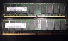 2 X 2GB (4GB total) Infineon HYS72T256000HR-5-A PC2-3200R-333-11 ECC RAM picture