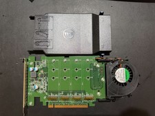 Dell DPWC400 Quad M.2 PCIe Solid State Drive Adapter Card P/N:080G5N 06N9RH picture