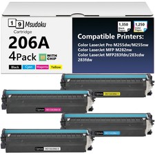 206A Toner Cartridges With Chip For HP Laser Jet MFP M283fdw M283cdw M282 W2110A picture