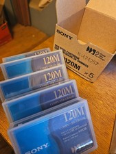 Box of 5 Sony DGD120M Data Cartridges + 2 DG5CL Cleaning Cartridges picture