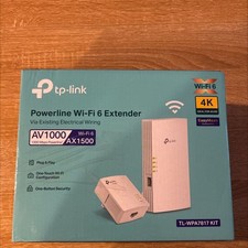 TP-Link Powerline Wi-Fi 6 Extender TL-WPA7817 Kit - AV1000, AX1500 picture