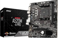 MSI A520M-A PRO V1 Gaming Motherboard (AMD Ryzen 5000, AM4, DDR4, PCIe 3.0) picture