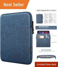 Stylish Blue Water-Resistant Tablet Sleeve for 9-11 Inch Devices - Heavy Duty picture