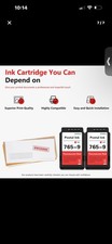 Pitney Bowes 765-9 Red Ink Cartridge for Pitney Bowes Dm300c.  NEW & SEALED picture