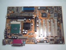 Motherboard Pentium Socket370 ASUS CUV4X-C Rev 1.02 AGP AMR w CPU + RAM picture