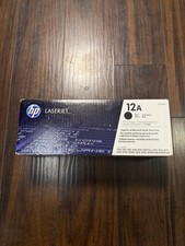 Genuine HP 12A Q2612A Black LaserJet Toner Print Cartridge New Sealed OEM picture
