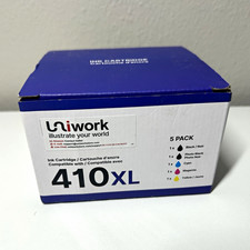 Uniwork 410XL Compatible Ink Cartridges 5-Pack for Epson XP-530 XP-630 XP-640 picture