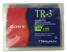 SONY 1.6GB 3.2GB TR-3 Mini Travan Data Tape Cartridge 50503 QIC QTR-3  Sealed picture