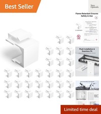 30-Pack Blank Keystone Jack Inserts for Keystone Wall Plate and Patch Panel -... picture